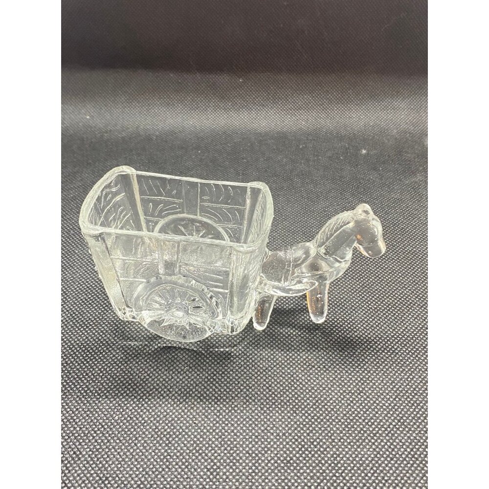 Clear Donkey Cart Toothpick Holder